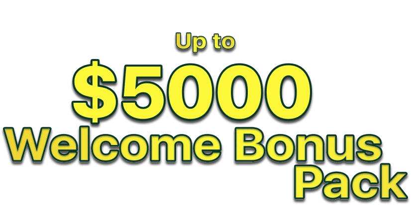 Bis zu 5.000 Dollar Welcome Bonus Pack